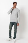 Rip Skinny Jeans - 38 Mid Wash