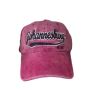 Johannesburg Embroidered Baseball Cap Dark Red