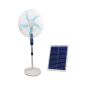 16 Rechargeable Fan With Solar Panel And LED Light