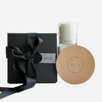 Candle & Coaster Gift Set - Pink Seude