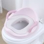 Foldable Toddler Potty Training Seat With Ladder And Cushioned Support - Blue