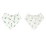 Babes & Kids Waterproof Baby Bib - 2 Pack - Sage Leaf & Eucalyptus
