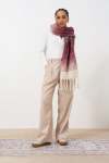 Wide Leg Checked Pants - 16 Stone