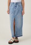 Cotton On Bailey Denim Maxi Skirt - Bells Blue