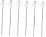 6PCS Heavy Duty Iron Tent Stakes Shaped Tips For Secure Awning And Camping