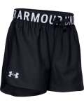 Girls' Ua Play Up Solid Shorts - BLACK-001 Ymd