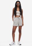 Paper Bag Sweatshirt Shorts - Grey