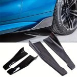 1 Pair Of Car Front And Rear Bumper Strips Lip Spoiler Diffuser Splitter Anti Scratch Device 48CM 18.9INREAR Corner Skirt Splitt