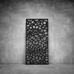 Laser Cut Screen - Design 052 - 2000 X 1000 X 20 Matt Black Outdoor