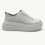Raya Leather Sneaker - White Snake - 8