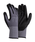 Microfoam Pu Nitrile Coated Dotted Palm Flexi Gloves