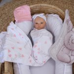 Wrap Set Swaddle Set Tatty Teddy Light Pink Set