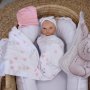 Wrap Set / Swaddle Set Tatty Teddy Light Pink Set