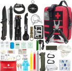 39 Pcs Multi-function Camping survival Kit - Red