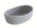 Grey Woven Oval Storage Basket