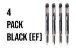 Platinum Preppy Fountain Pen Pack Of 4 Medium Black