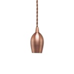 Bullet Cord Pendant Light Copper Gold Chrome - Chrome