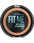 Maybelline New York Fit Me Matte Poreless Powder Lightweight 16HR Long Wearing Skin Tone Matching Absorbs Oil Shade: 350 Caramel