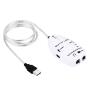USB Interface Guitar Link Cable PC / Mac Recording White