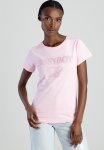 Sissy Boy Manon: Regular Fit Embroidered Logo Top - Light Vintage