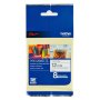 Brother Non Laminated Tape 8M X 12MM Black On White - MK231