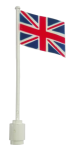Parts Flag On Flagpole Wave With Great Britain Pattern 777P11