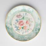 - Green Floral Side Plate Set Of 4