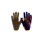 Gloves In Red With Knuckle Protection - Large