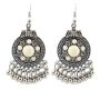 Shining Diva Fashion Traditional Oxidized Silver And Cubic Zirconia