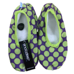 Skinnies By Snoozies - Green Polka Dots - Green Purple - L Women