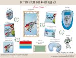 Cot Duvet Bedding Buzz Lightyear And Woody Blue Set