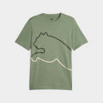 Puma M Graphics Big Cat Tee _ 173768 _ Green - M Green