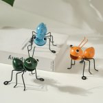 Iron Pastoral Style Big Eye Ant Wall Decoration Bar Restaurant Retro Wall Hanging Wall Decoration Can Be Hung