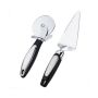 2PIECES Stainless Steel Pizza Cutter Wheel + Pizza Shovel With Non-slip Handle