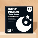 Black And White Flash Card - High Quality Baby Visual Stimulation For Early Learning And Development Perfect Gift For Baby Hallo