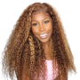 Full Frontal Brazilian Hair Wig Maroon Two Tone Wig.