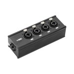 4XFCAT Adaptor RJ45 4 X Xlr F Jack Combo Box