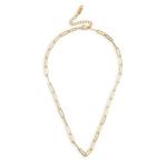 Goldair Gold Plated Flat Link Choker Necklace