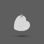 Silver Sketch Heart Pendant
