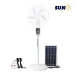 Sunx Fan Ac Dc 12V Rechargeable SOLAR FAN 16 Inch H116