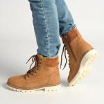 Madison Timber Lace-up Boots - Tan - 8