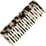 Giorgio G49 White Tokio Large 5.75 Inch Hair Detangling Comb Wide Teeth For Thick Curly Wavy Hair. Detangler Comb For Wet And Dr