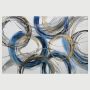 - Oil Paiting Art Ym Golden Blue Rings 120X80