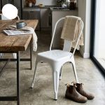 Modern Iron Dining Chair For Apartment Villa Garden Use