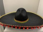 Mexican Hat Black & Gold