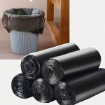100PCS Disposable Garbage Bags Thickened Flat Mouth Garbage Bags Trash Bags Kitchen Waste Sorting Bags Rubbish Bags Multipurpose