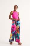 Giant Daffy Print Paperbag Pants - XXL