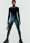 High Waist Sports Tights - Dark Teal