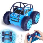 Zingzoom Amphibious Remote Control Car Rechargeable Direct Charging Rc Cars 360 Flip Waterproof Rc Stunt Car 2.4GHZ 15KM H 4WD A