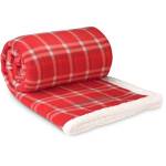 Everest Sherpa Fleece Blanket – Red